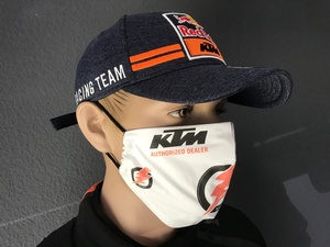 Rouška s logem Flash team - bílá