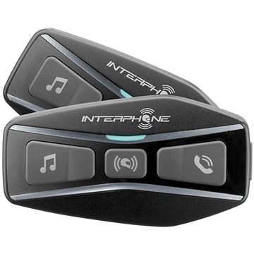 Bluetooth headset pro uzavřené a otevřené přilby Interphone U-COM4, Twin Pack