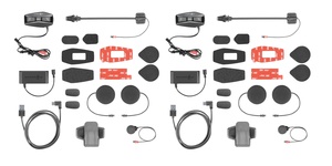 Bluetooth headset pro uzavřené a otevřené přilby Interphone U-COM4, Twin Pack