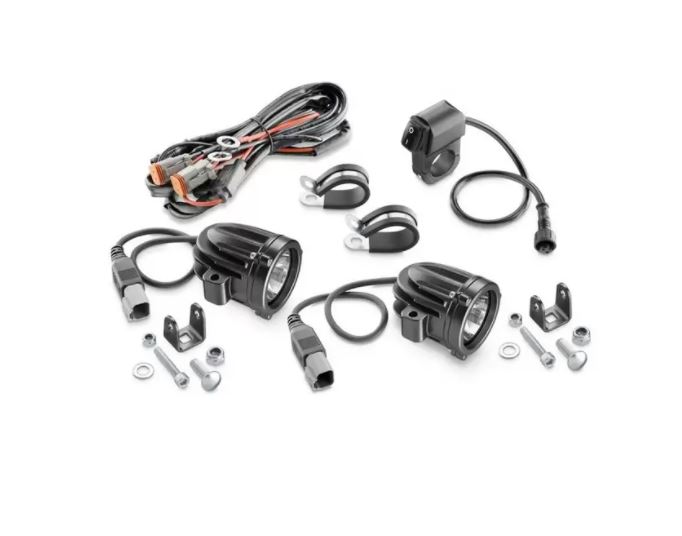 Sada přídavného LED osvětlení Interphone pro motocykly, 2 x 10W, černé