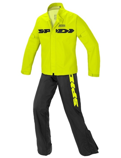 PLÁŠTĚNKA DVOUDÍLNÁ SPORT RAIN KIT, SPIDI (ŽLUTÁ FLUO/ČERNÁ)