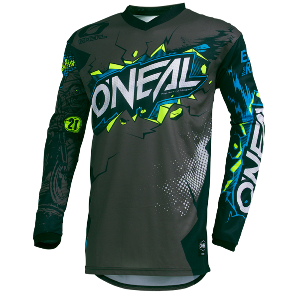 Dětský dres O´NEAL Element VILLAIN šedá