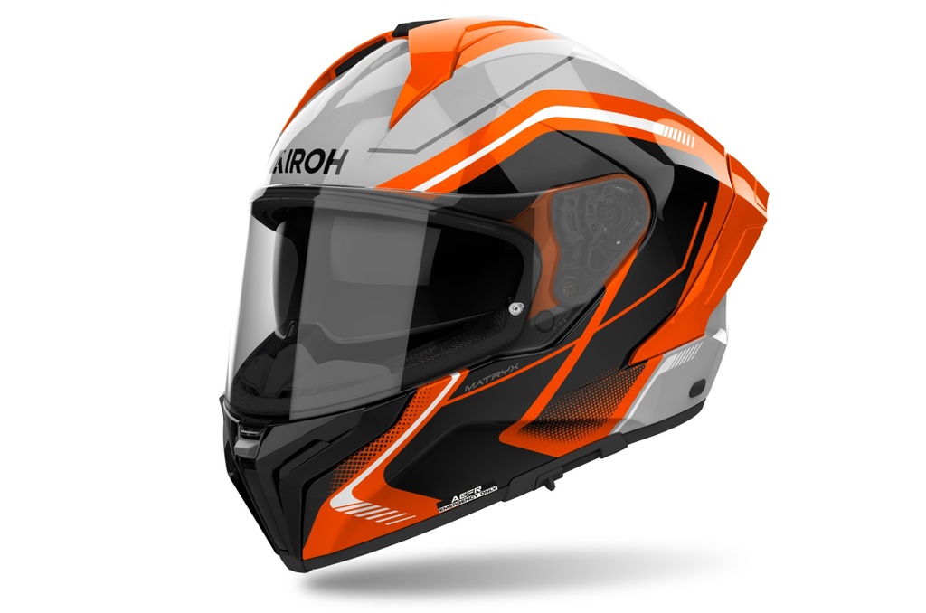 přilba MATRYX Wide, AIROH oranžová lesklá 2025                               